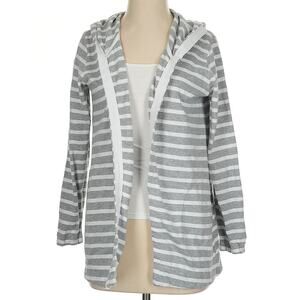 THE BLACK‎ DOG GRAY HOOD CARDIGAN SMALL